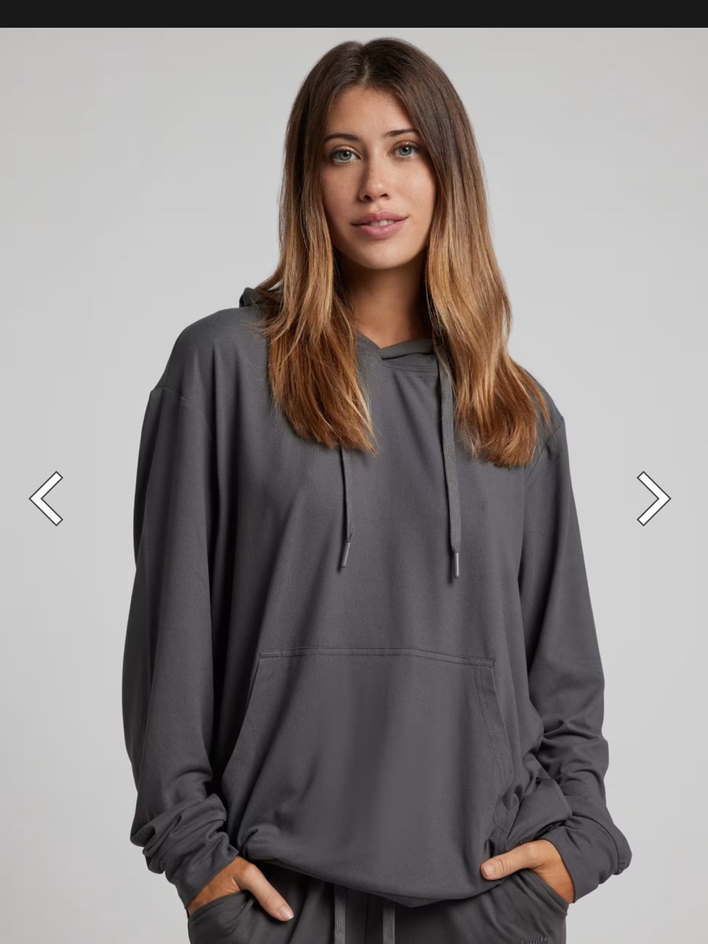 Comfrt Gray Jersey Hoodie XS